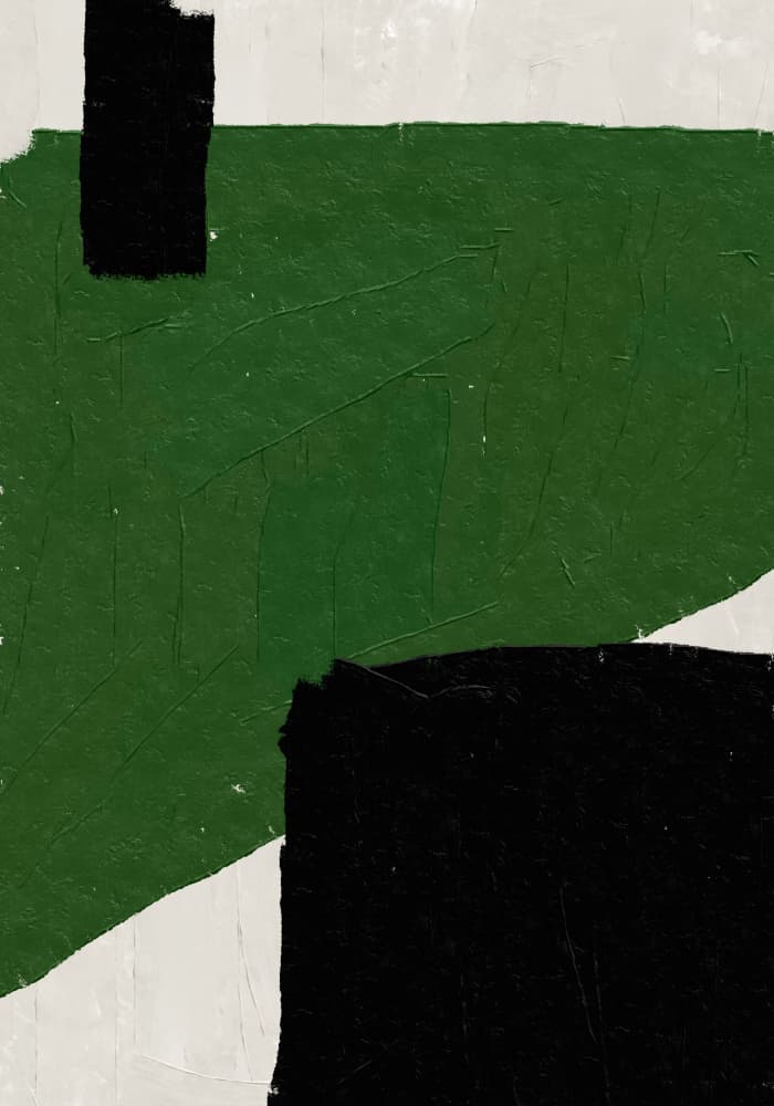 Emerald Abstraction by THE MIUUS STUDIO — canvas wall art