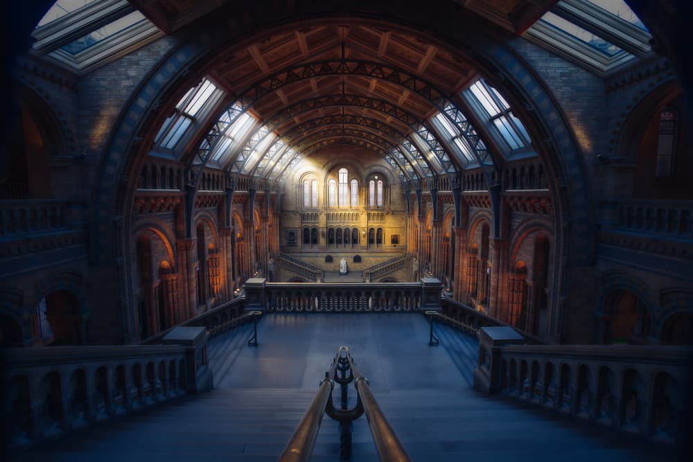 Sunlit Museum Grand Hall by Sabine Weise — canvas wall art