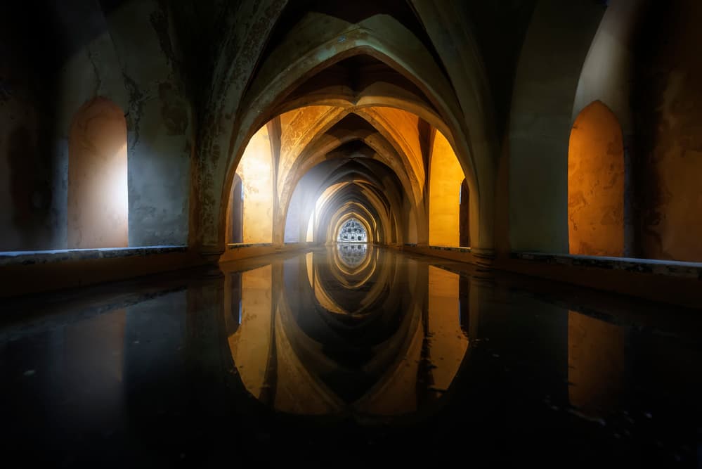 Ancient Arches Reflected by Jorge Ruiz Dueso — canvas wall art