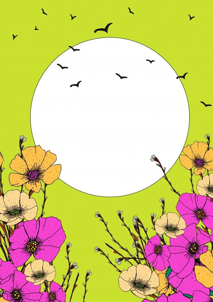Spring Birds and Blooms by Nicholas — canvas wall art