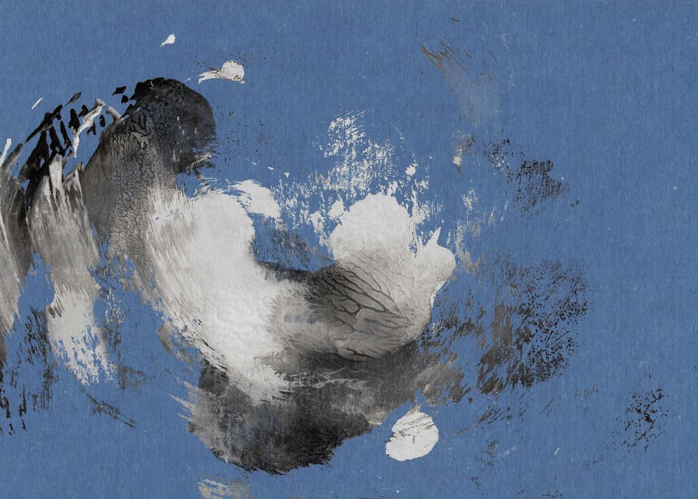 Dynamic Blue Brushstrokes by Santhosh ch — canvas wall art