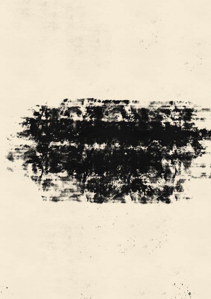 Black Abstract Stroke by Nicholas — canvas wall art