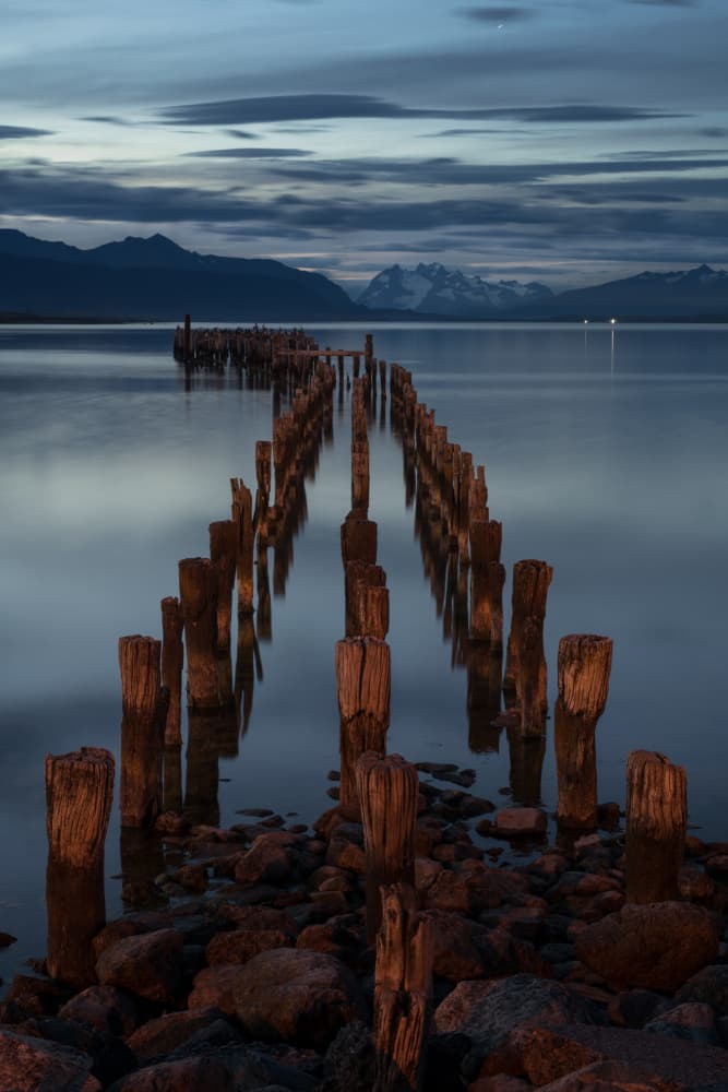 Moody Pier Dusk by Patrick Dessureault — canvas wall art