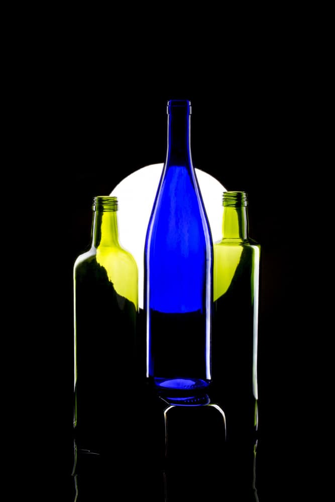 Blue Bottle Glow by Brig Barkow — canvas wall art