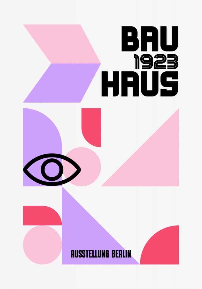 Bauhaus Geometry by Athene Fritsch — canvas wall art