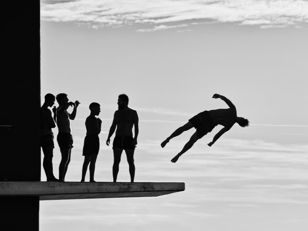 Summer Diving Fun by Marko Buntic — canvas wall art