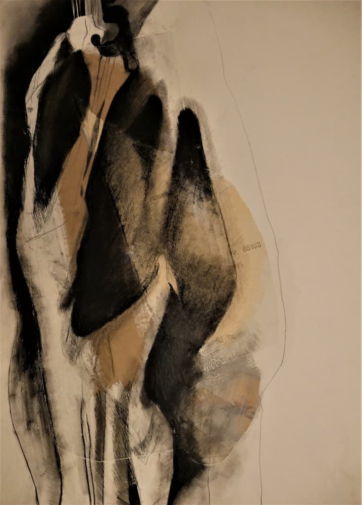 Draped Abstract Figures by Doris Schmitz — canvas wall art