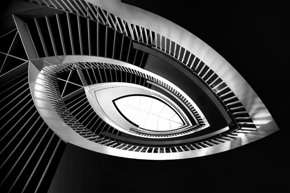 Geometric Eye Architecture by Bruno Flour — canvas wall art