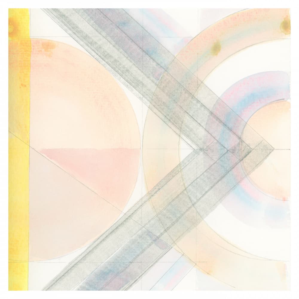 Pastel Geometric Layers by cartissi — canvas wall art