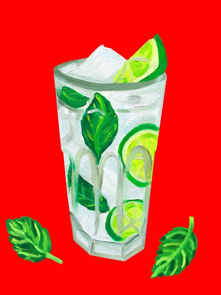 Classic Mojito by Alice Straker — canvas wall art