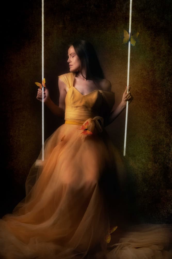 Dreamy Butterfly Swing by Amnon Eichelberg — canvas wall art