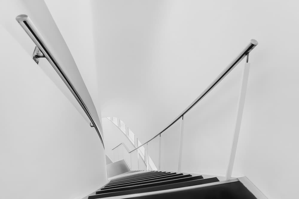 Modern Minimalist Staircase by Jan Niezen — canvas wall art