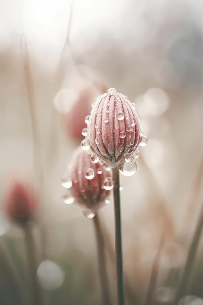 Dewy Blossom Charm by Treechild — canvas wall art