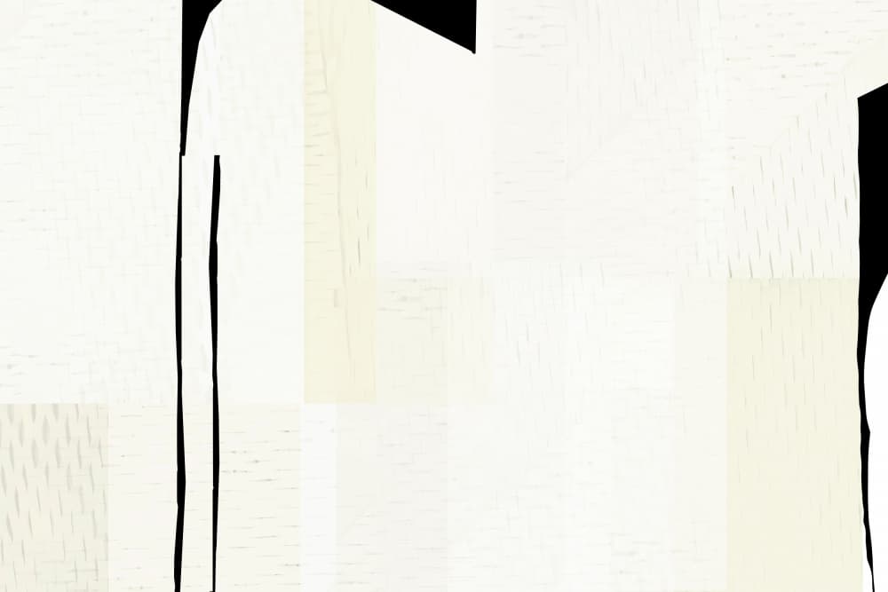 White Geometric Abstract by cartissi — canvas wall art