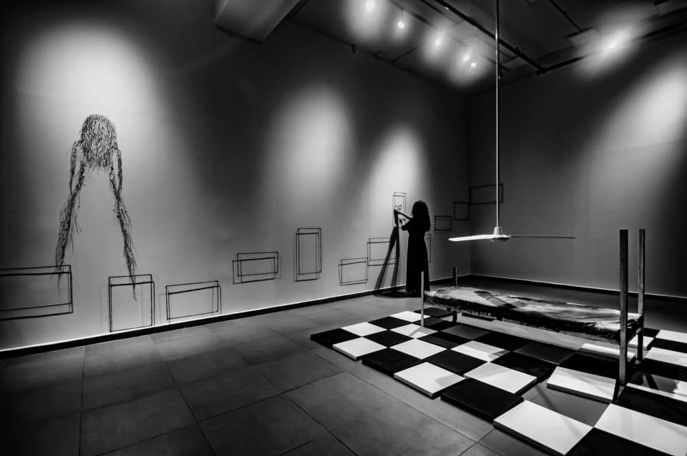 Conceptual Gallery Scene by Joshua Raif — canvas wall art