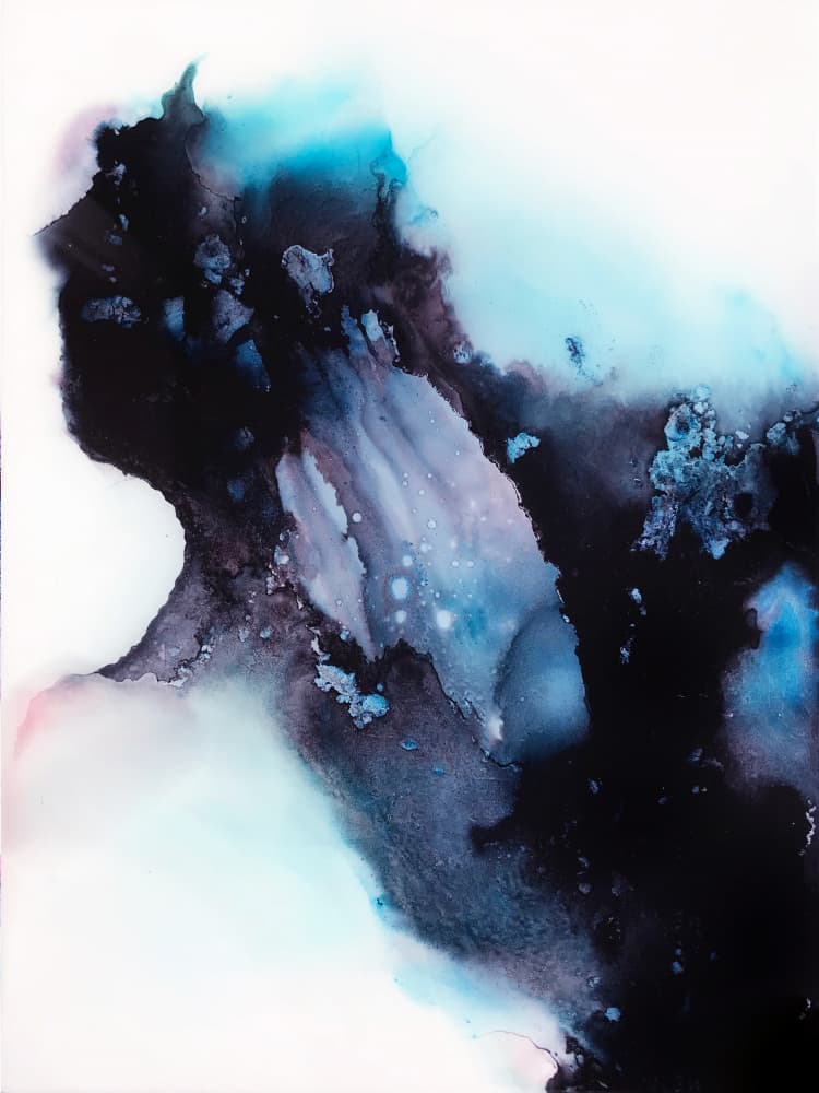 Deep Blue Nebula by Alyson Storms — canvas wall art