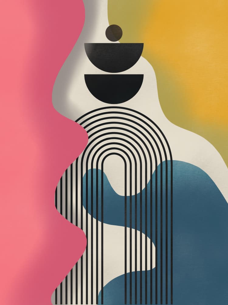 Modern Abstract Arch by Little Dean — canvas wall art