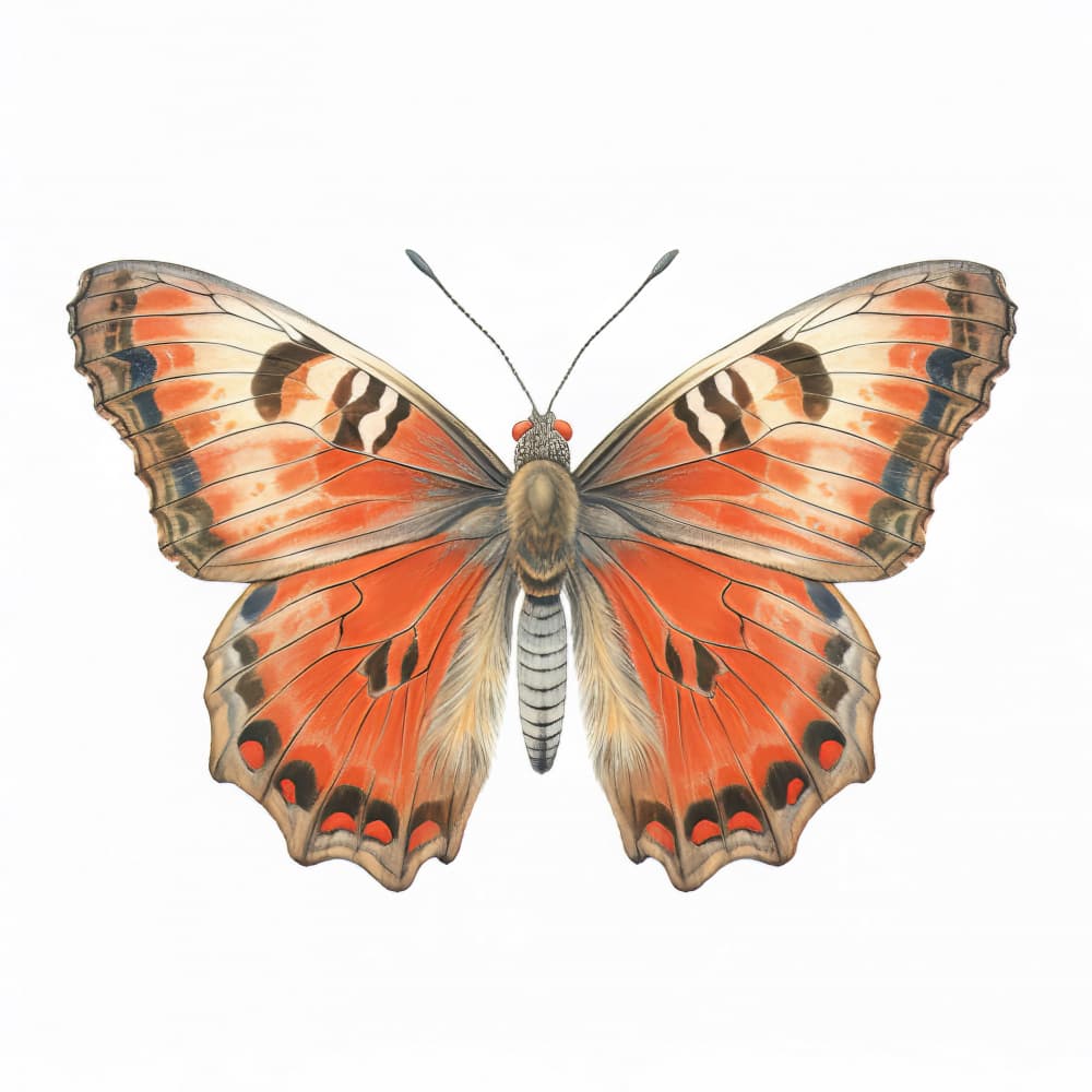 Vibrant Orange Butterfly by Bilge Paksoylu — canvas wall art