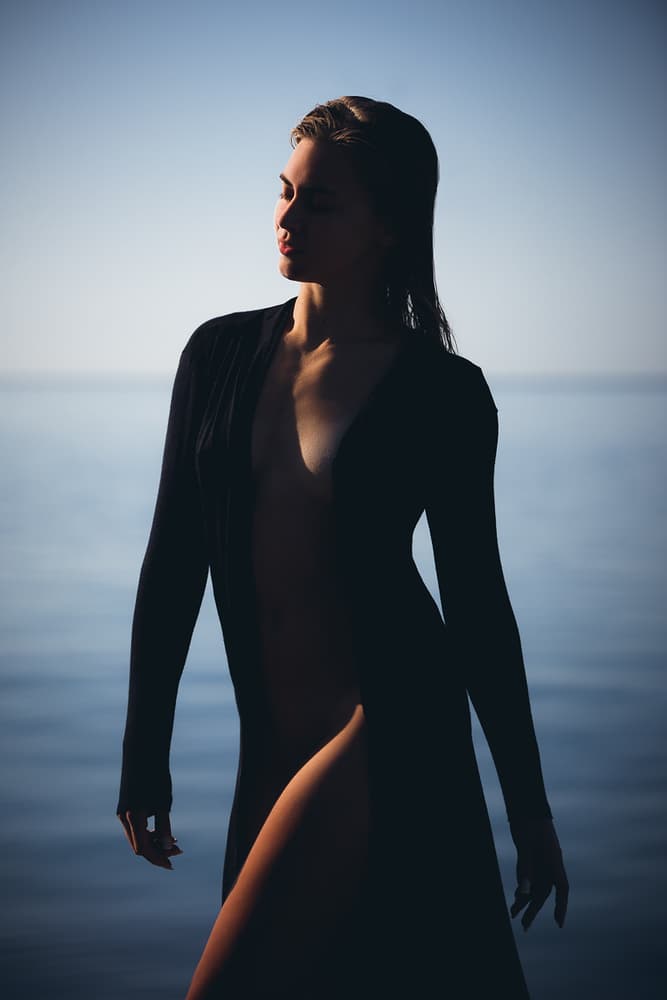Serene Ocean Silhouette by Rostovskiy Anton — canvas wall art