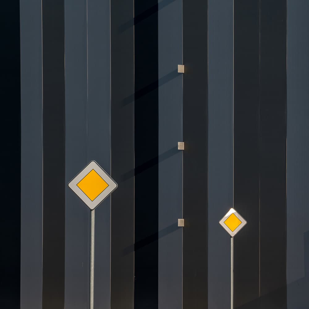 Modern Priority Signs by Karol Važan — canvas wall art