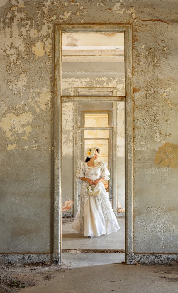 Dreamy Bride Hallway by Dianne Mao — canvas wall art