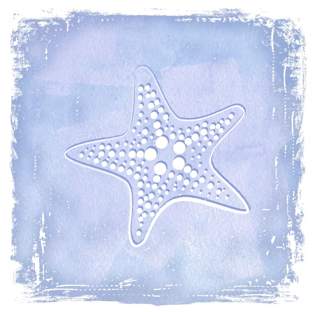 Serene Blue Starfish by Martina — canvas wall art