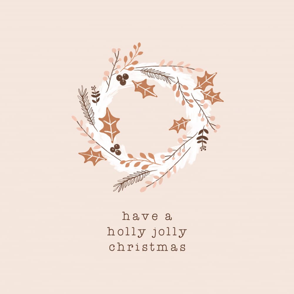 Have a Holly Jolly Christmas by Orara Studio — canvas wall art