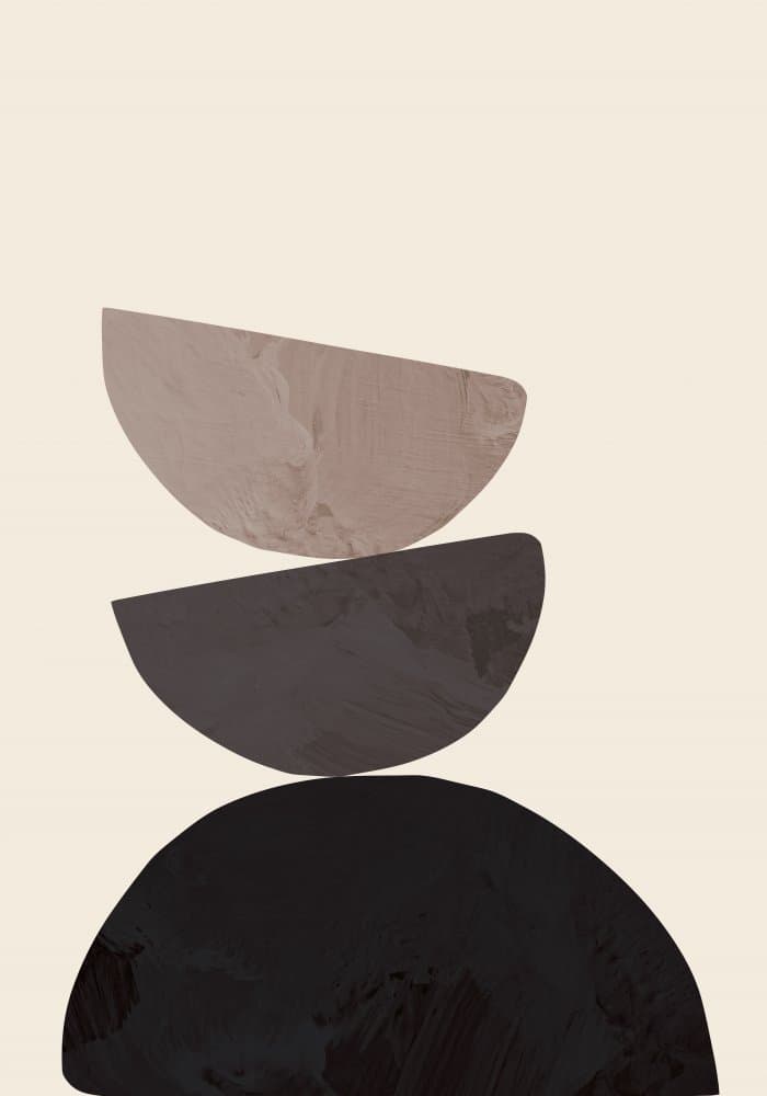 Neutral Geometric Balance by Pictufy Studio — canvas wall art