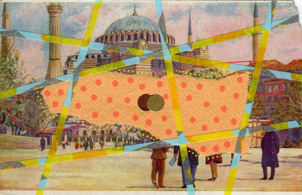 Hagia Sophia Modern Collage by Naomi Vona — canvas wall art