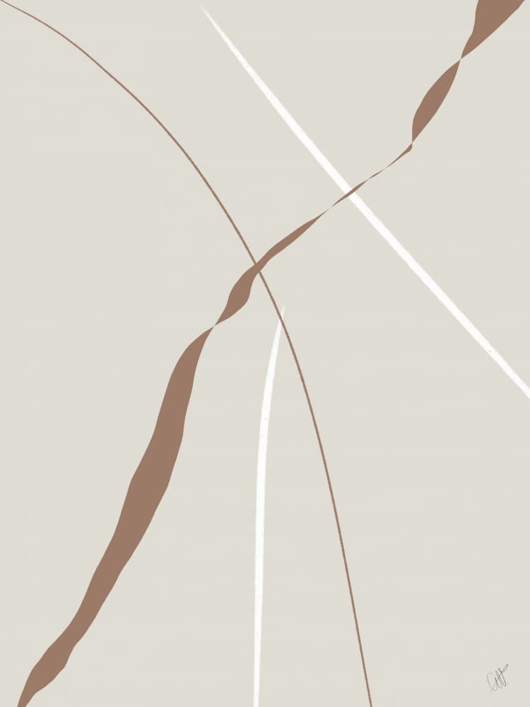 Modern Abstract Lines by Anne-Marie Volfova — canvas wall art