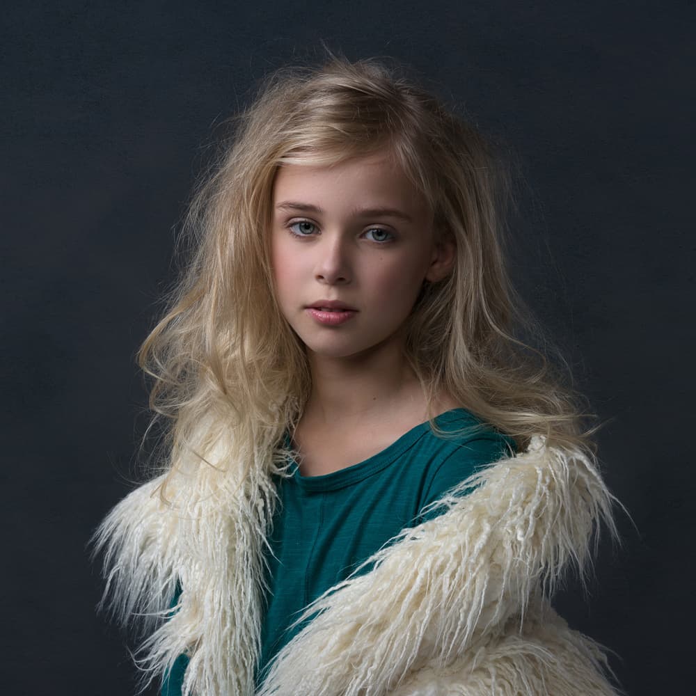 Pensive Blonde Girl by Carine Belzon — canvas wall art