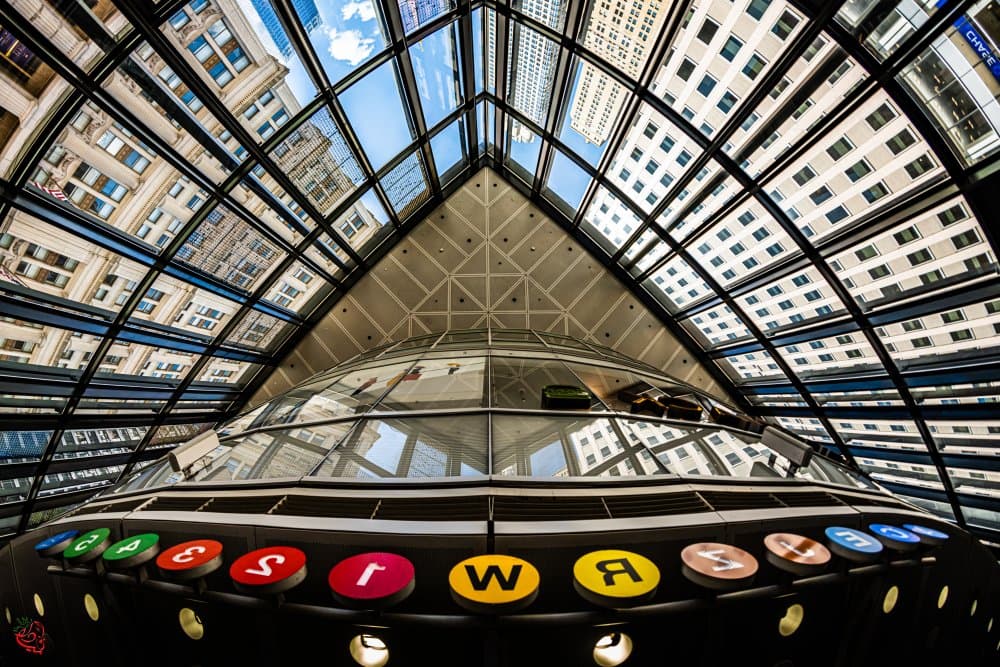 Subway Architecture Reflections by Emil abu milad — canvas wall art