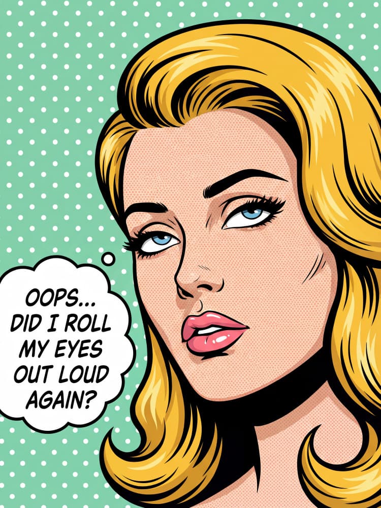 Sarcastic Pop Art Woman