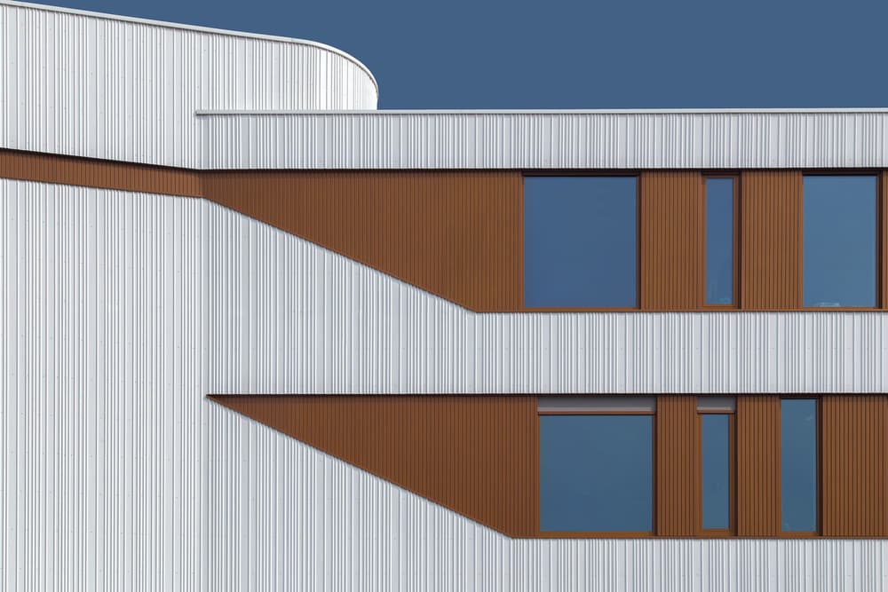 Modern Geometric Facade by Theo Luycx — canvas wall art