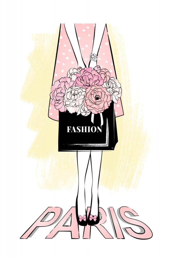 Parisian Fashion Bloom by Martina — canvas wall art