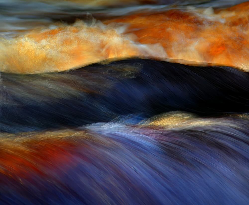 Vibrant Water Flow by Ylva Sjögren — canvas wall art