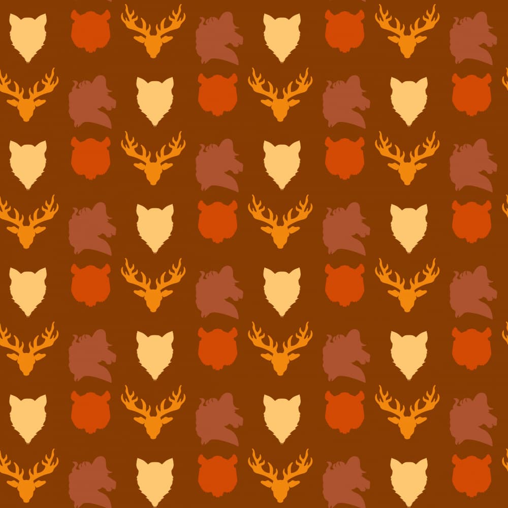 Rustic Animal Heads by Marika Barsrsind — canvas wall art
