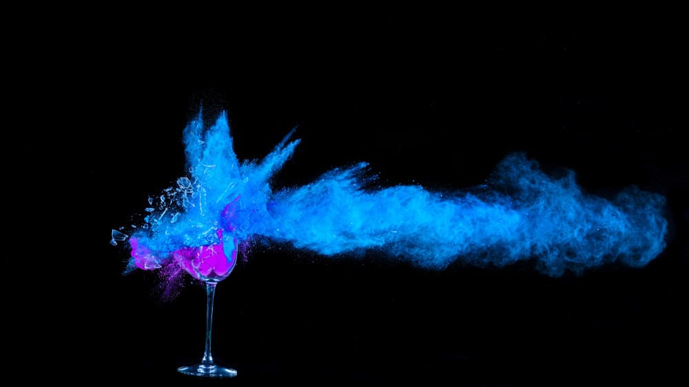 Vibrant Powder Splash by Yannik Steiger — canvas wall art