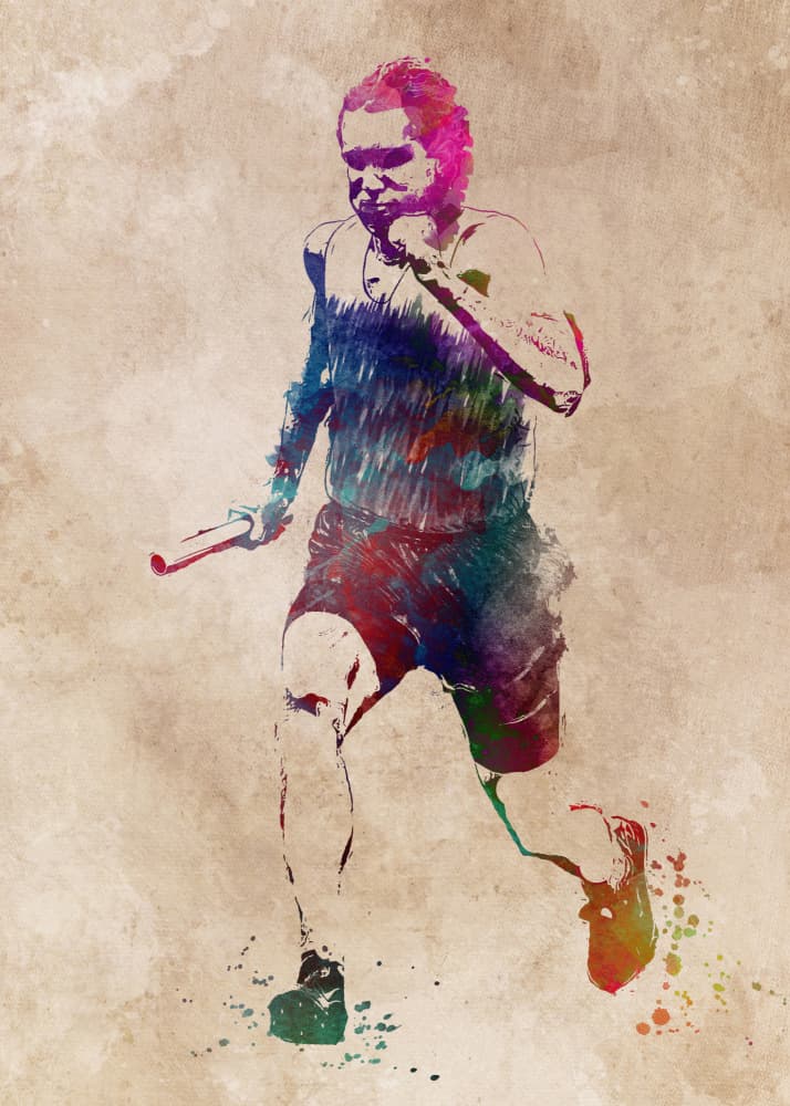 Sport Jogging Art (2) by Justyna Jaszke — canvas wall art