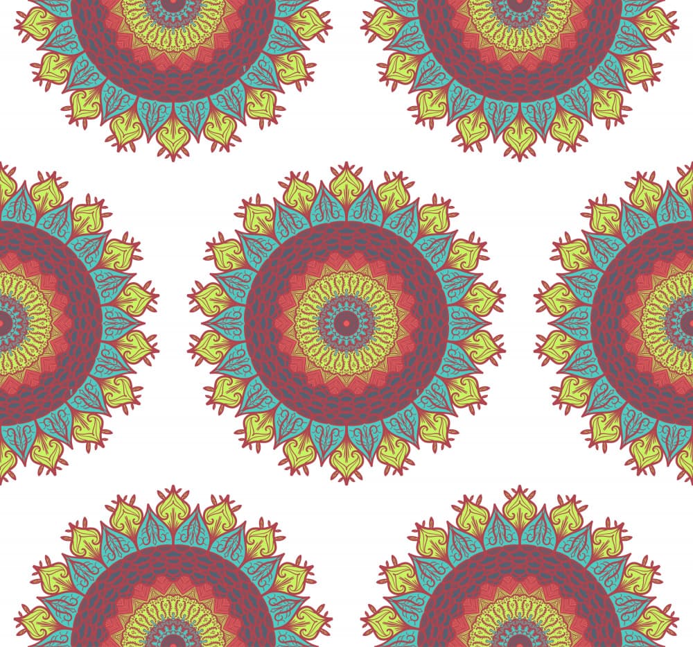 Vibrant Floral Mandalas by Marika Barsrsind — canvas wall art