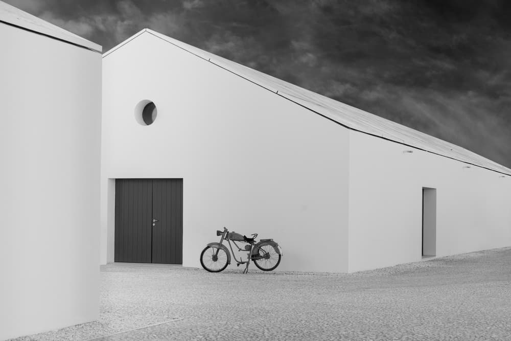 Minimalist Architecture Dark Sky by Olavo Azevedo — canvas wall art