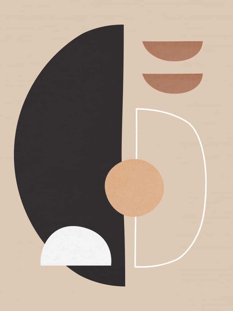 Modern Neutral Geometry by Vitor Costa — canvas wall art