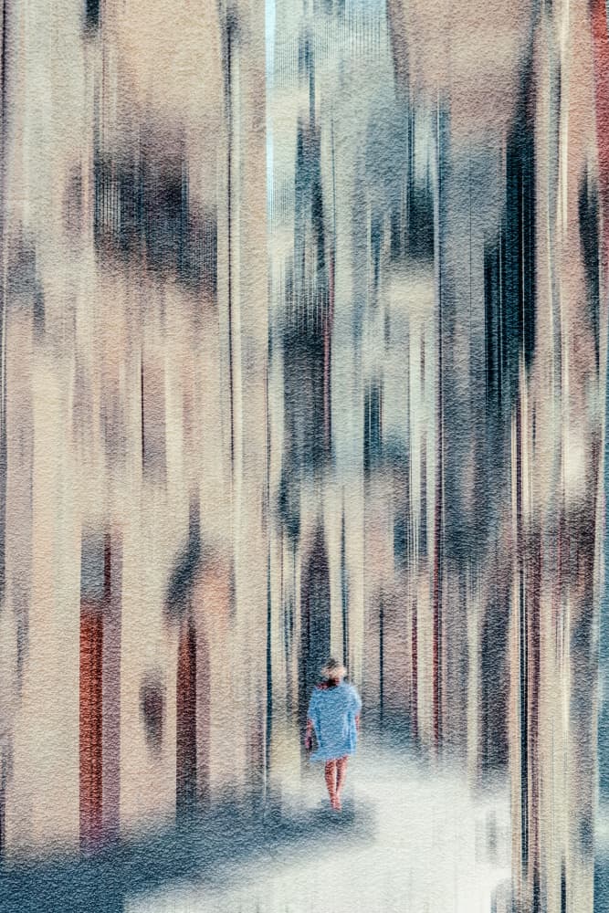 Solitary Urban Path by Cindy Liu — canvas wall art