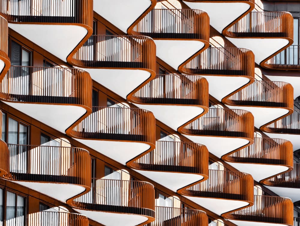Wavy Balcony Patterns by Jasmine Zhang — canvas wall art