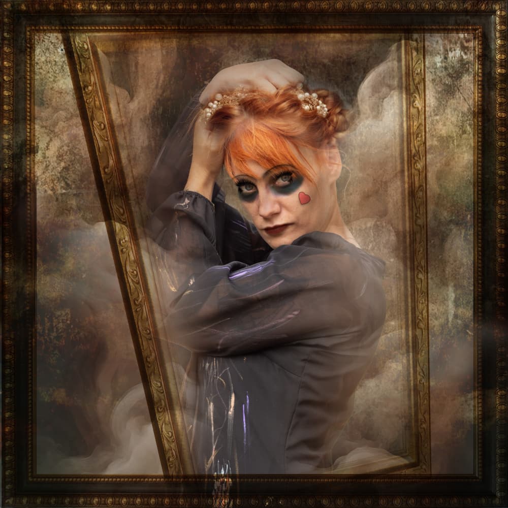 Haunting Gothic Portrait by Ewa Całkosińska-Kajzer — canvas wall art