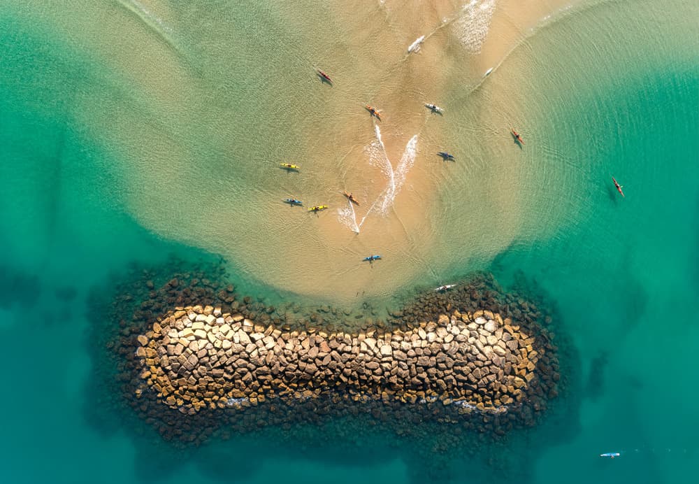 Turquoise Beach Kayaking by Ido Meirovich — canvas wall art