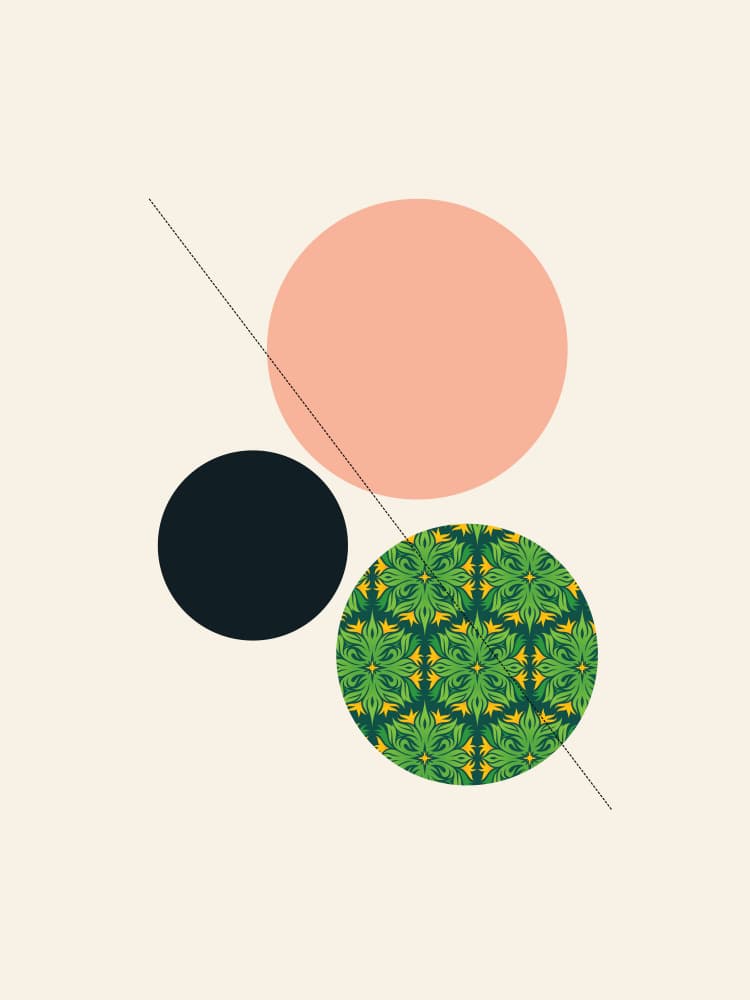 Tropical Geometric Balance by Nilesh Kulkarni — canvas wall art