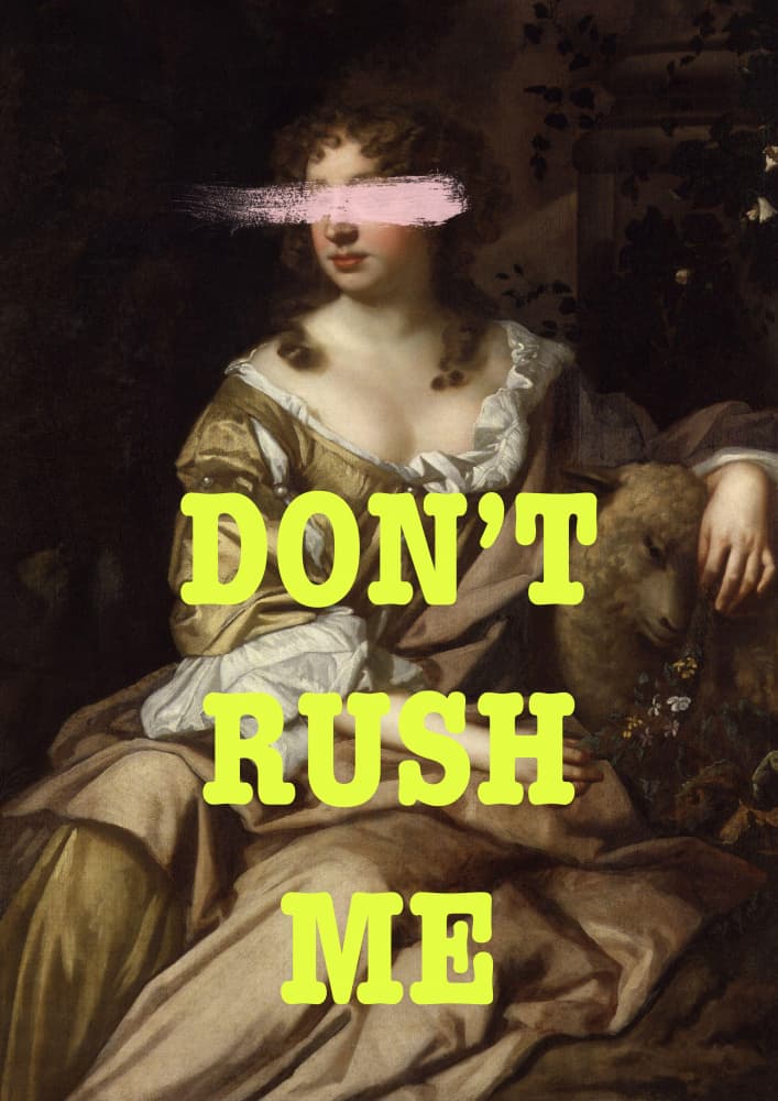 Don't Rush Me Woman by Talitha McQueen — canvas wall art