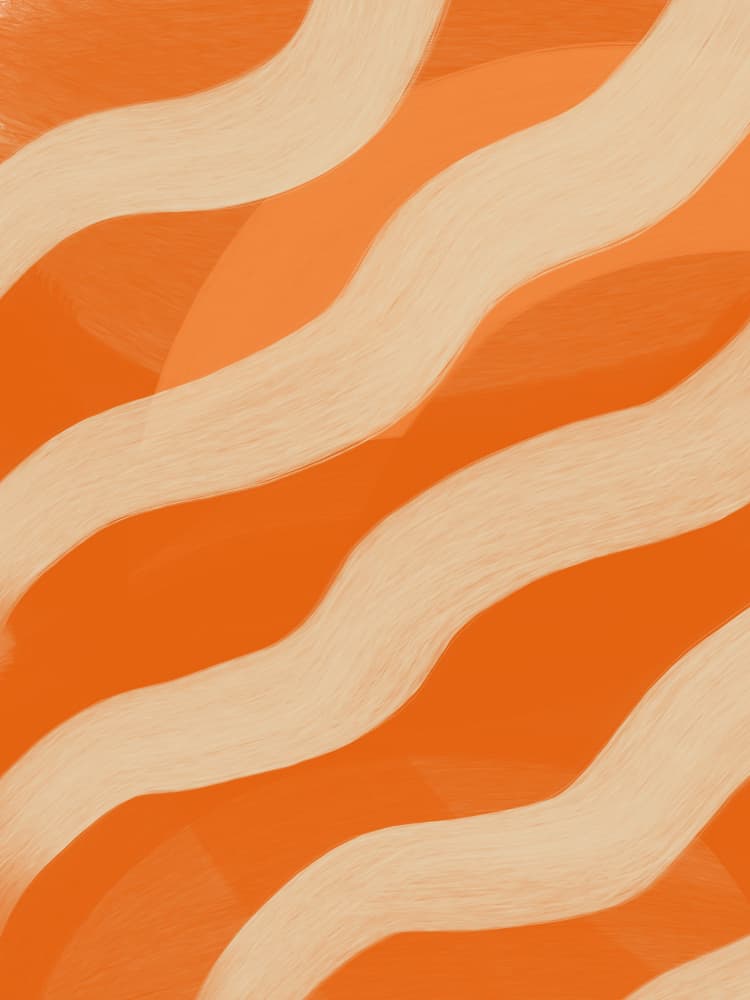 Warm Wave Pattern by Studio Palette — canvas wall art