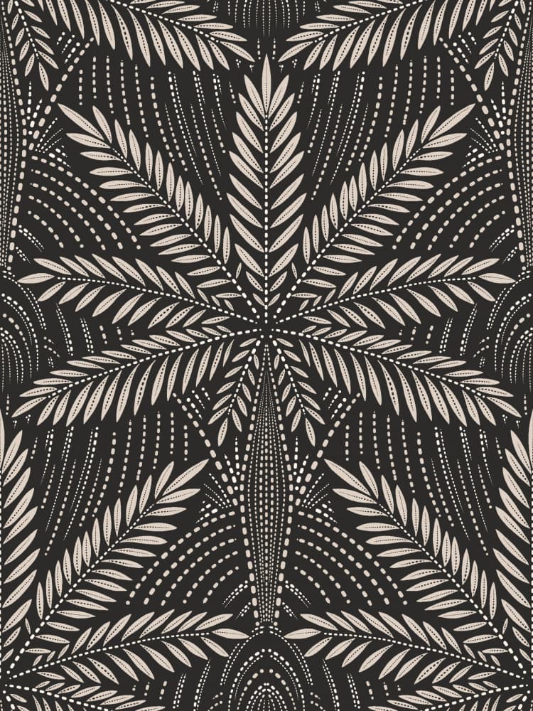 Art Deco Palm Leaves by Alexandra Weise — canvas wall art